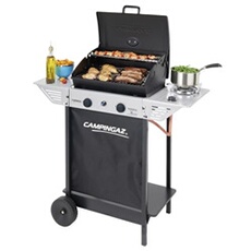 Barbecue à gaz 3 brûleurs en acier tablettes latérales roues XPERT 100 LS ROCKY