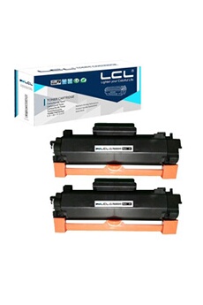 LCL Toner Cartouche de Compatible TN2420 TN-2420 TN2410 TN-2410 3000Pages (2-Pack Noir) (Avec Puce) Remplacement pour Brother HL-L2375DW DCP-L2550DW