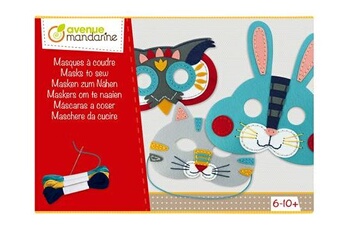 Autres jeux créatifs Avenue Mandarine Boîte créative avenue mandarine masques à coudre