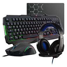 Pack clavier + souris+ tapis + casque Gaming Argon Evolution