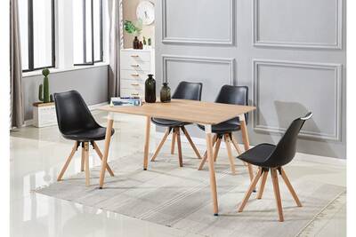 Ensemble Table Chaise P Amp N Home Table Imprime Chene 4