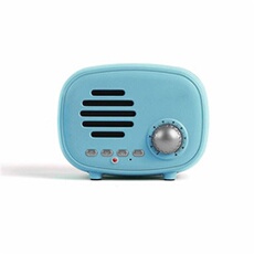 Haut-parleur compatible Bluetooth TES202B LIVOO Feel good moments Plastique Bleu