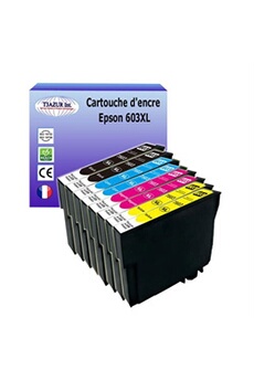 Lot de 8 cartouches d'encre compatibles avec Epson 603XL pour Epson XP-2100, XP-2105, XP-3100, XP-3105, XP-4100, XP-4105 -
