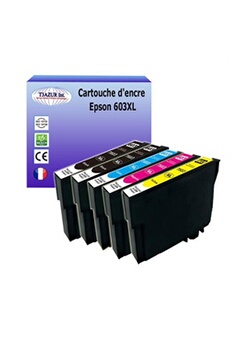 Lot de 5 cartouches d'encre compatibles avec Epson 603XL pour Epson XP-2100, XP-2105, XP-3100, XP-3105, XP-4100, XP-4105 -