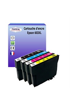 Cartouche d'encre T3AZUR Lot de 4 cartouches d'encre compatibles avec Epson 603XL pour Epson XP-2100, XP-2105, XP-3100, XP-3105, XP-4100, XP-4105 -