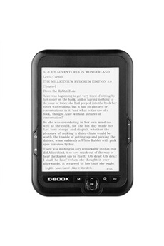 Liseuse numérique E-book Reader portable 6 pouces 8 Go avec Noir Etui - Noir
