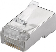 goobay - Connecteur de réseau - RJ-45 (M) - blindé - CAT 6 (pack de 10)