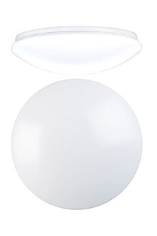 plafonnier luminea : plafonnier led utilisable comme applique murale - ø 38 cm - blanc du jour
