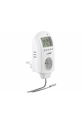 Thermostat et programmateur de température Revolt : Thermostat numérique pour chauffage et climatiseur avec capteur filaire