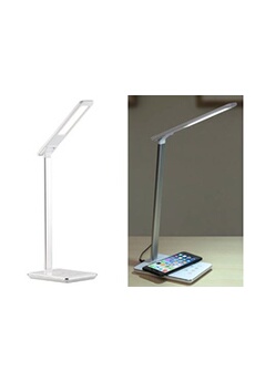 lampe de bureau lunartec : lampe de bureau avec chargement compatible qi et luminosité/couleurs réglables