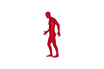 Figurine de collection Smiffy's Combinaison seconde peau rouge avec cagoule taille l - rouge - xl