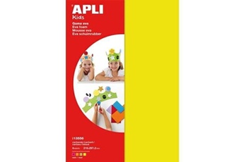 Accessoire poupée Apli Apli pochette 10 feuilles de mousse caoutchouc - couleurs fluo assorties agi-013556