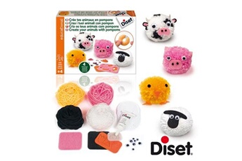Accessoire de déguisement Diset Kit créatif crée tes animaux en pompons diset