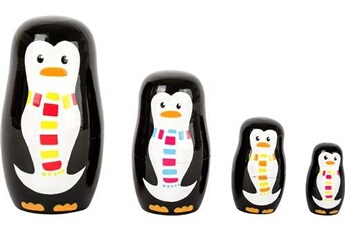 Autre jeux éducatifs et électroniques SMALL FOOT Poupées russes famille de pingouins