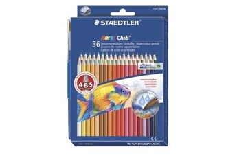 Figurine de collection GENERIQUE Staedtler 14410nd36 pack de 36 crayons de couleur aquarellable assortis + pinceau