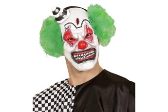 Masque de déguisement GENERIQUE Demi-masque clown tueur vert