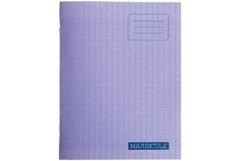 Peluche GENERIQUE Majuscule-cahier piqures grand carreaux polypropylene 17x22 48p 90g violet 100105472