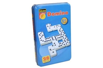Loto mémo et domino GENERIQUE Idena - 6050012 dominos double six, métal -