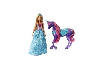 Figurine de collection Mattel Barbie dreamtopia princesse et licorne