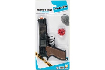 Jeu de tir GENERIQUE Wonderkids - a1400067 - revolver colt 8 coups, amorces - pistolet à pétards 16cm - fourni avec 12 amorces de 8 coups