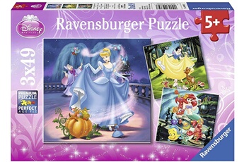 Puzzle Ravensburger Ravensburger - puzzle enfant - disney princess - 3x49 pièces