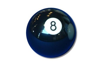 Table de billard GENERIQUE Boule ou bille de billard noire diamétre 50,8 mm