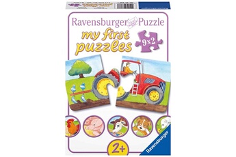 Puzzle Ravensburger Ravensburger - 07333 - mes premiers puzzles - a la ferme - 9 x 2 pièces