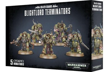 Figurine de collection GENERIQUE Warhammer 40k - death guard blightlord terminators