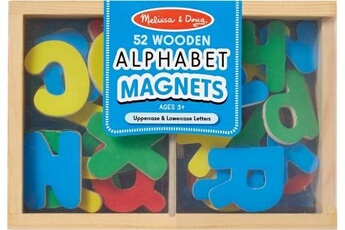 Accessoire de déguisement MELISSA & DOUG Melissa & doug 52 magnets alphabet en bois
