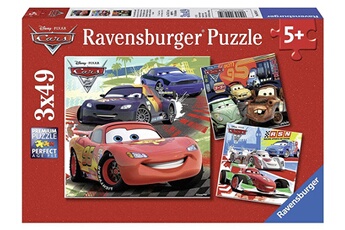 Puzzle Ravensburger Ravensburger - 09281 - puzzle enfant classique - cars 2 - 3 x 49 pièces