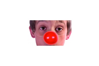 Accessoire poupée Les Cotillons D'alsace Sachet de 6 nez de clown enfant/adulte avec elastique - rouge - taille unique