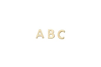Déguisement enfant GENERIQUE Alphabet en bois - lettres majuscules (30 mm) - plateau