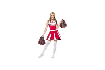 Accessoire modélisme Smiffy's Costume cheerleader pompom girl - blanc / rouge - s