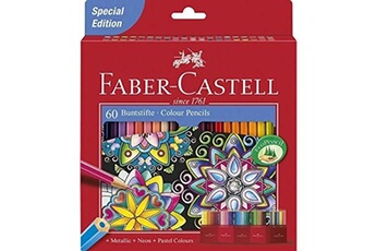 Peluche FABER CASTELL Faber-castell crayons de couleur (lot de 60)