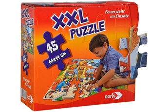 Puzzle Noris Noris - 606038000 - grand puzzle - caserne de pompiers - 45 pièces - multicolore