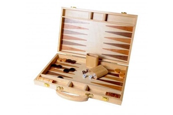 Eveil & doudou bio GENERIQUE Longfield games backgammon en bois 48 x 38 cm