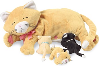 Peluche Manhattan Toy Jouet d'allaitement nina cat nurturing toy de manhattan toy