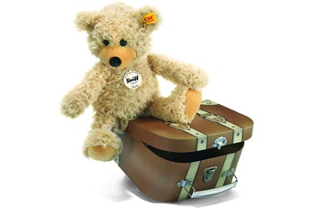 Peluche Steiff Steiff - ours charly dans valise - jambes et bras ballants - beige - 30 cm