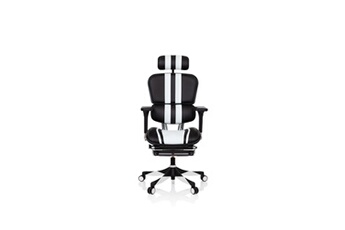 hjh OFFICE Chaise gaming Hjh Office de haut gamme ergohuman elite pro noir/blanc office