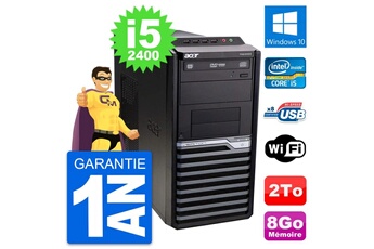 PC de bureau Acer Pc tour acer veriton m2610g intel i5-2400 ram 8go disque dur 2to windows 10 wifi