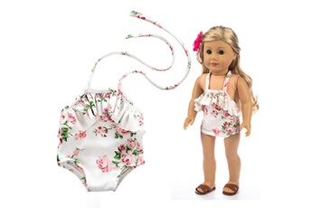 Jouets éducatifs GENERIQUE Mignon maillot de bain une pièce vêtements fille jouet pour accessoire de poupée de 18 pouces gril's toy e