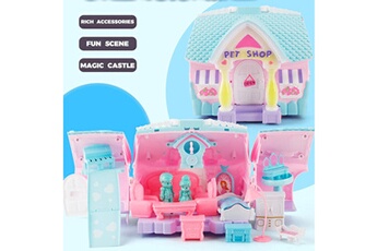 Jouets éducatifs AUCUNE Miniature princesse déformation magique villa bricolage maison de poupée cadeau de jouet de noël