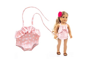 Jouets éducatifs GENERIQUE Mignon maillot de bain une pièce vêtements fille jouet pour accessoire de poupée de 18 pouces gril's toy c