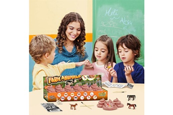 Autre jeux éducatifs et électroniques AUCUNE Kit de creusement d'animaux de ferme d'excavation pour enfants figure d'animal de ferme jouets éducation scientifique