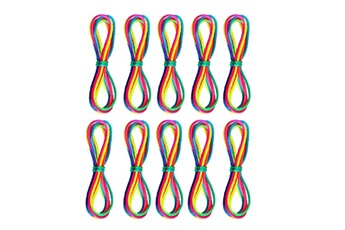 Jouets éducatifs Generic Rainbow toy string set finger 8pcs rainbow rope skill game kid elastic game jouets éducatifs