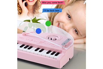Autre jeux éducatifs et électroniques AUCUNE Induction intelligente 7 éclairage de couleur 31 clés bluetooth mini piano music toys rose