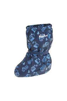 bottes de pluie playshoes chaussures de pluie place avec doublure polaire garçon bleu