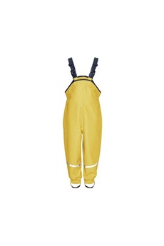 pantalon sportswear playshoes pantalon de pluie avec polaire jaune junior