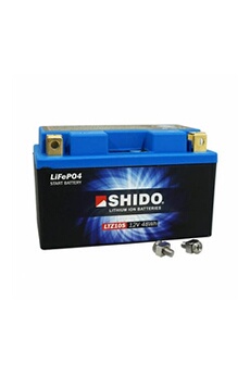 Batterie 12v 4 ah ltz10s shido lithium ion prete a l'emploi (lg150xl87xh93) remplace ytz10s