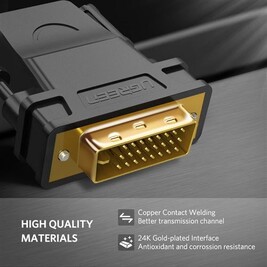 UGREEN Adaptateur DVI-D Vers HDMI 1080P Bidirectionnel - Convertisseur Full HD Pour PC PS4 Xbox